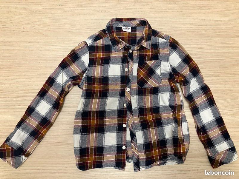 Chemise Garçon 365 Kids Taille 8 - 60% Coton 40% Polyester, Manches Courtes, Neuf Avec étiquettes