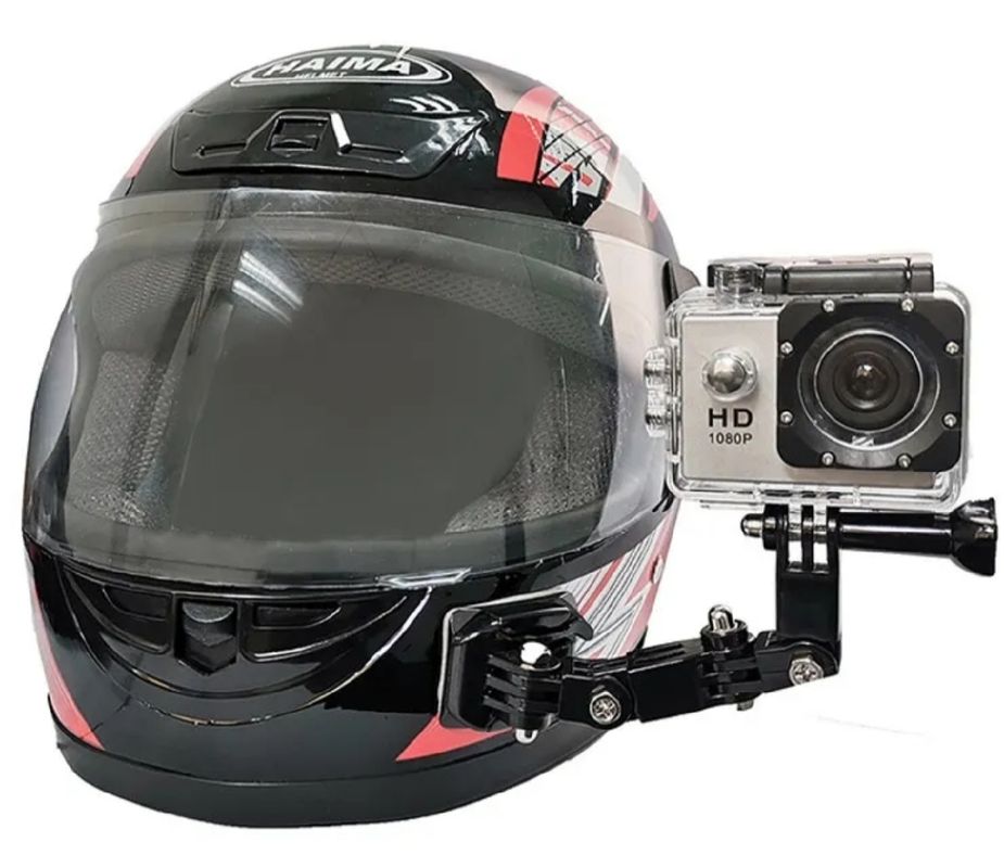 Support caméra pour casque go pro - Équipement moto