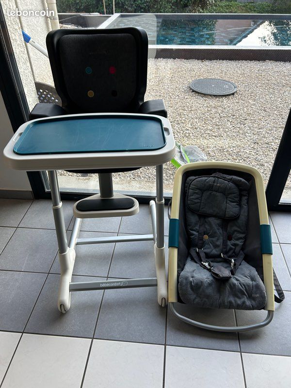 Ensemble Chaise haute et transat bébé confort (image 1)