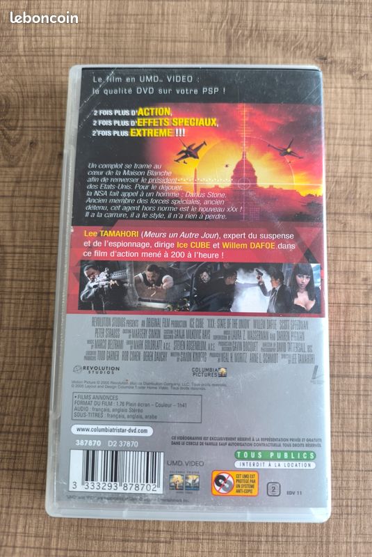 Film XXx En UMD Pour PSP - Version Française (VF) - Bon État - Jeu Vidéo/Collector