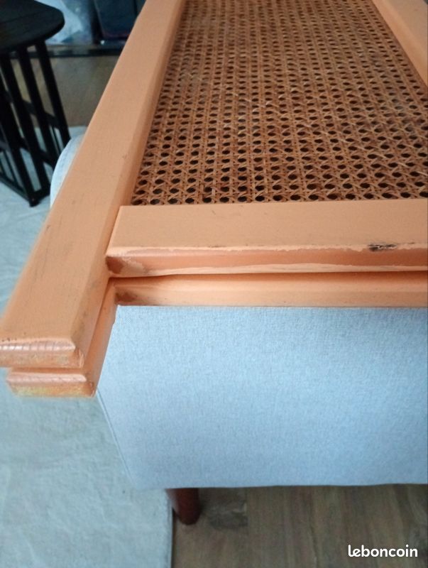 Joli Paravent vintage en rotin et cannage (image 14)