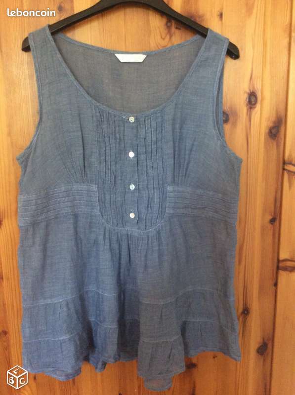 Haut bleu Promod taille 40 (image 1)