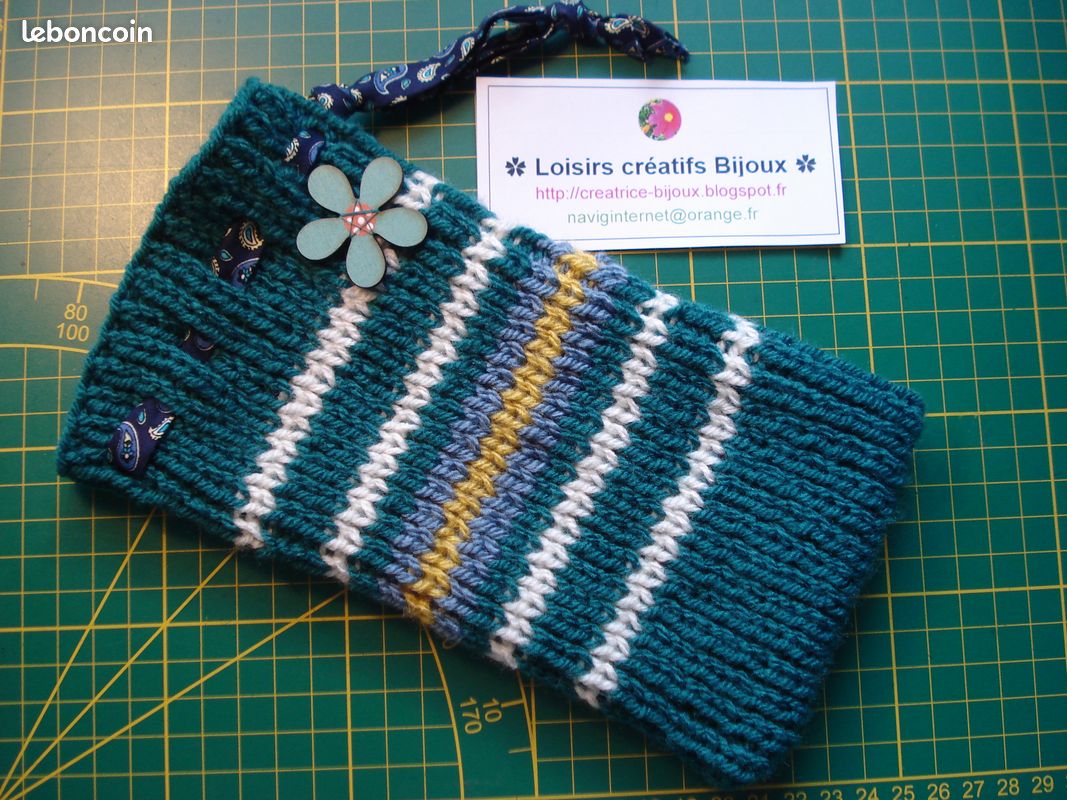 Pochettes téléphone en TRICOT étuis IPhone Smartphone (image 9)