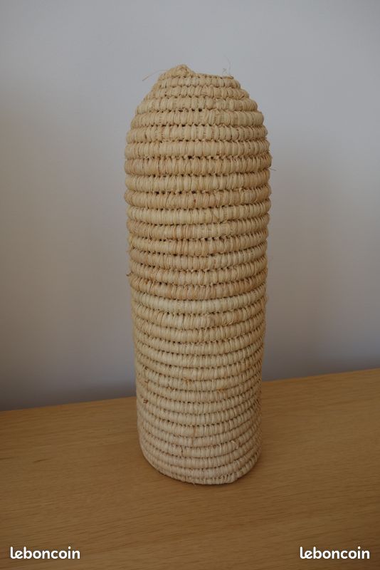 Cache-bouteille bohème feuilles de palmier - Fait-main - Neuf (image 1)