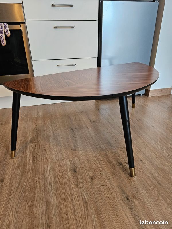 Table Basse IKEA LÖVBACKEN – Bois Marron, 106x55x42 Cm, Neuve