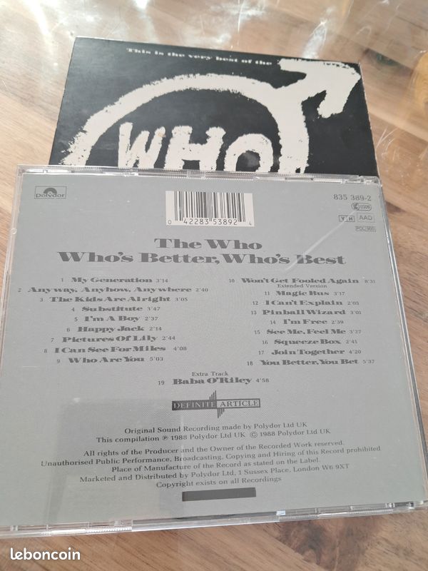 Cd best of who et fourreau (image 2)