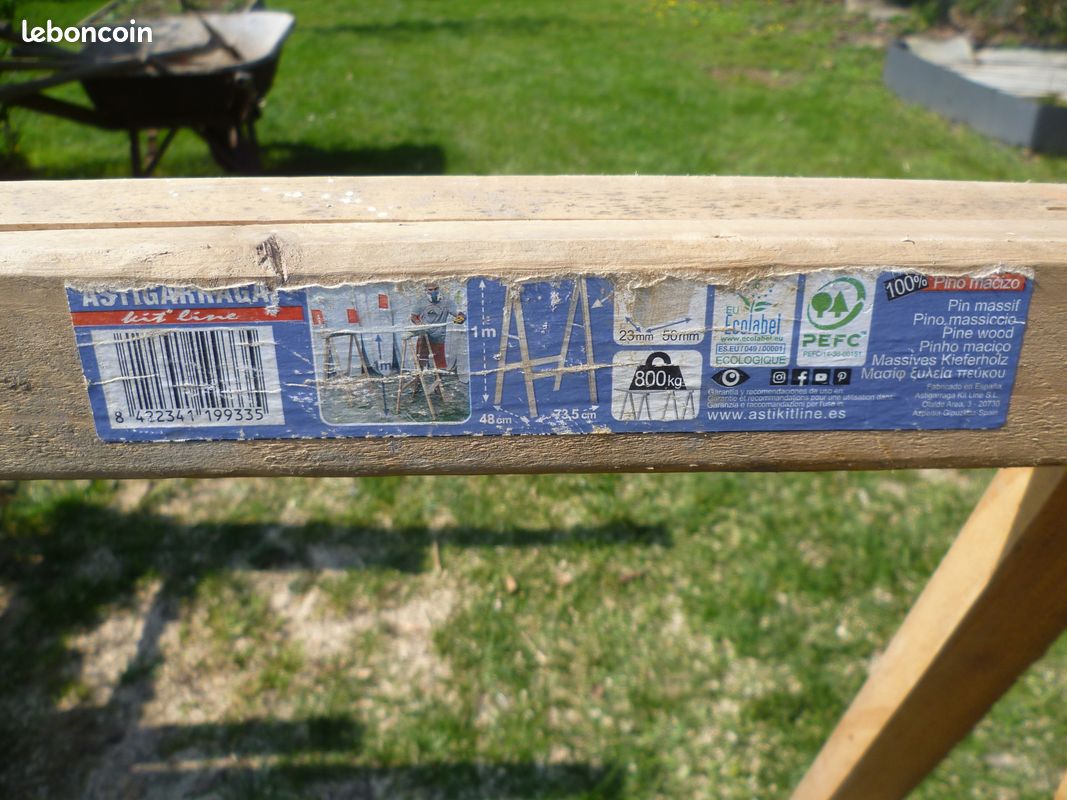 Treteaux bois ht 1.00m (image 5)