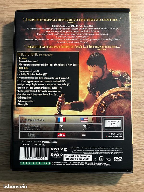 Gladiator collector-DVD (image 2)
