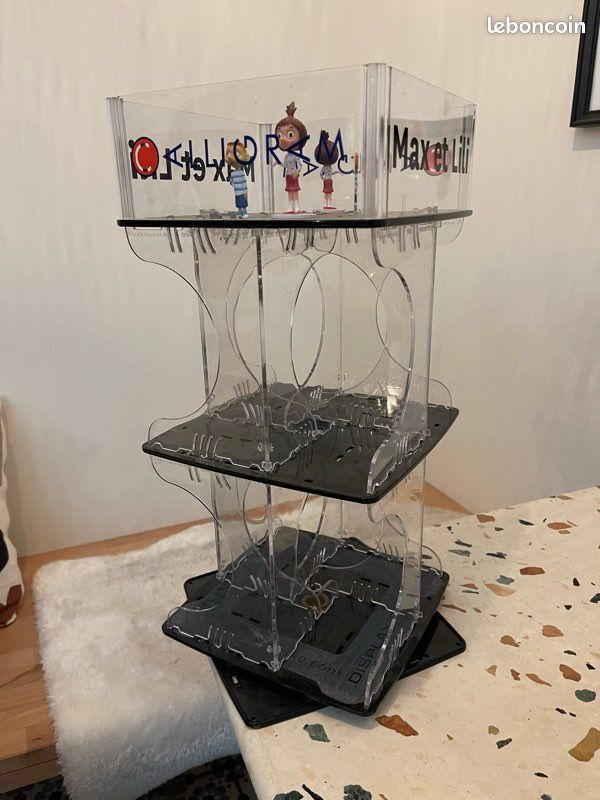 Display tourniquet meuble de rangement livre MAX et LILI (image 1)