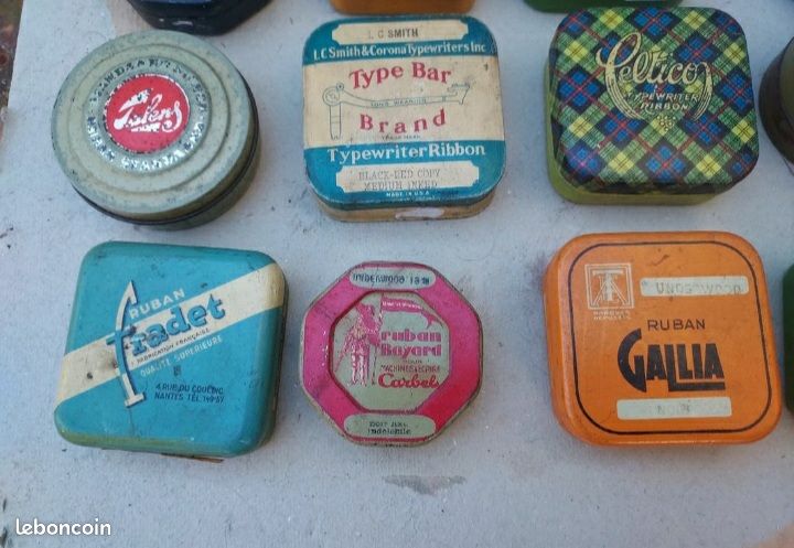 Lot de boites vintage de collection de ruban de machine à écrire (image 3)