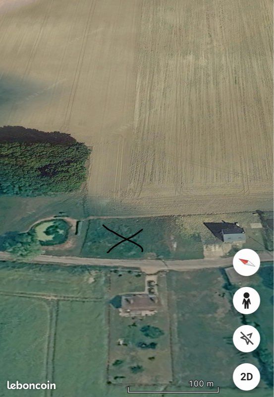 Terrain 1067 m² · à Aunay-sous-Crécy · 75 000 €