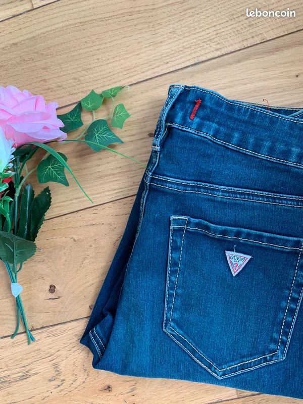 Jean Femme Guess Bleu Neuf Taille 36 - Fermeture éclair - Jamais Porté Sans étiquettes