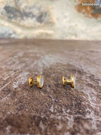 A-9325095 Paire Boutons de Manchette Art Déco Vintage Géométrique Déco