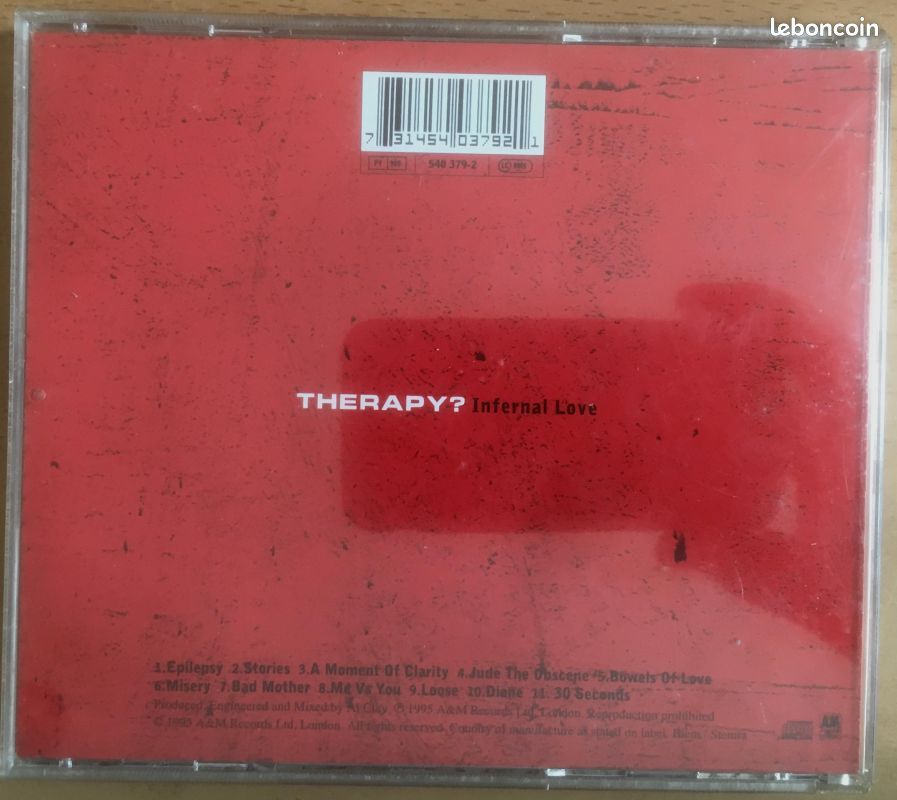 CD Infernal Love de THERAPY? (image 2)