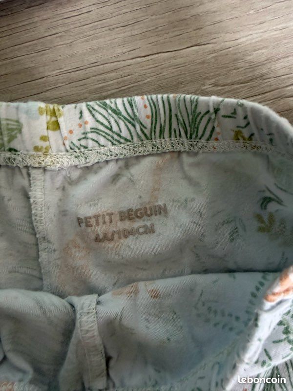 Pyjama short Petit Béguin 4 ans (image 4)
