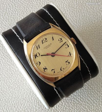 Montre Vintage Cimier France - Mécanique Manuelle - Années 1960 - Boîtier Plaqué Or - Femme