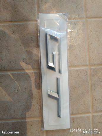 Logo GT gris / chrome NEUF (image 2)