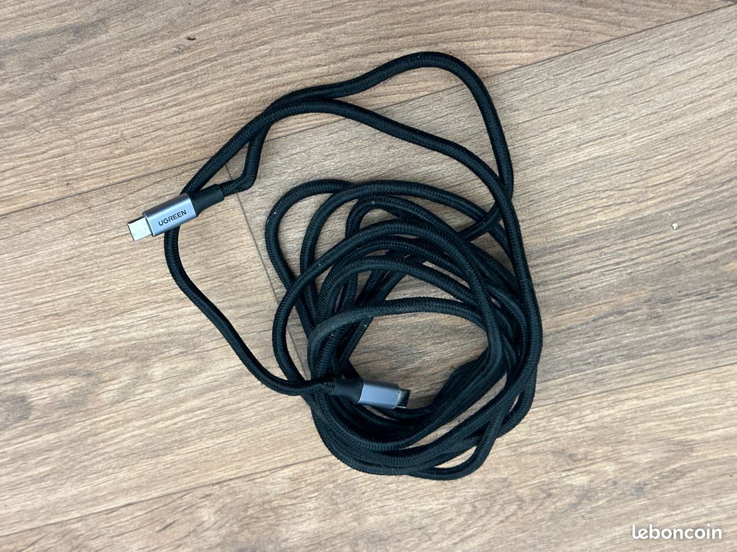 UGREEN Câble USB C Charge Rapide PD 100W 5A 20V Nylon (image 2)