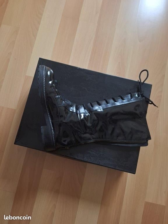 Bottes Cuissardes En Cuir De Veau Sonia Rykiel - Clous Dorés - Taille 38 - Neuves Sans Boîte