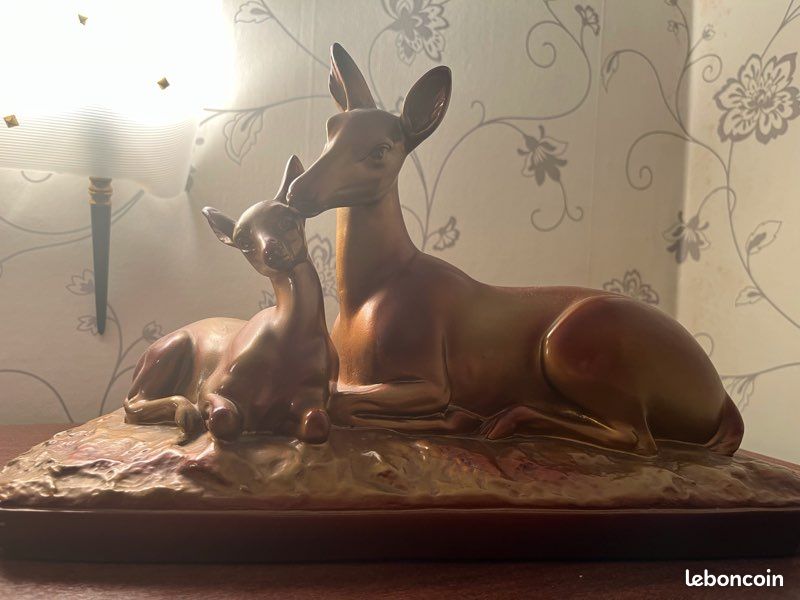 Statue faon et biche (image 1)