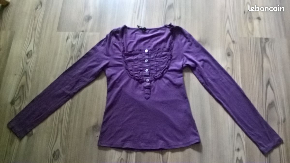 T-shirt violet SUD EXPRESS (chris) (image 1)