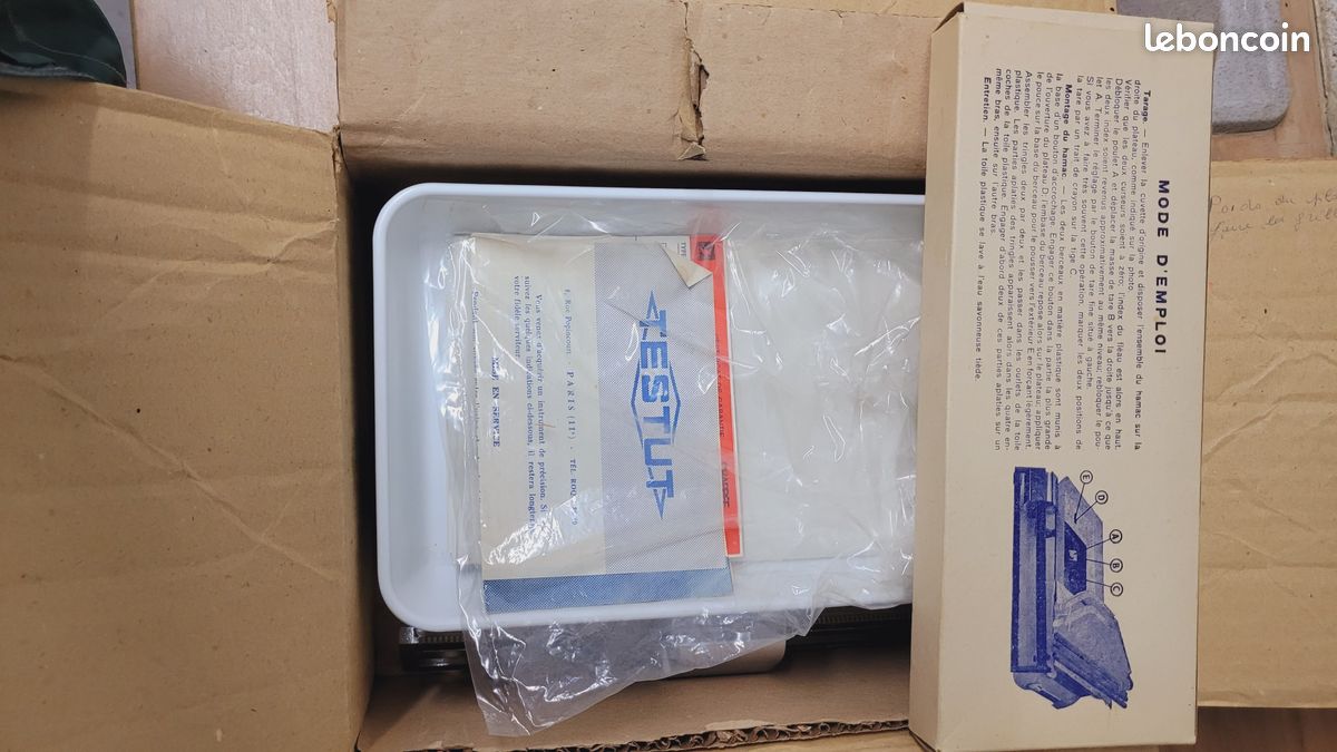 Balance De Ménage Testut 10kg Avec Plateau Et Pèse Bébé - Blanc - Classique
