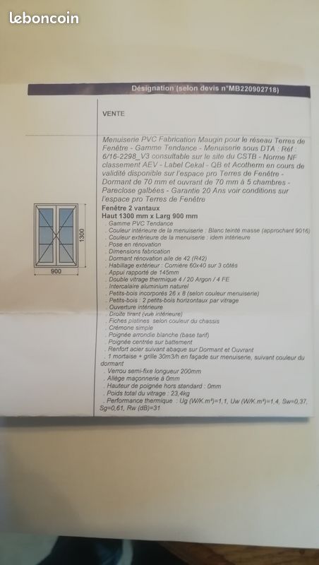 Fenetre pvc neuve (image 3)