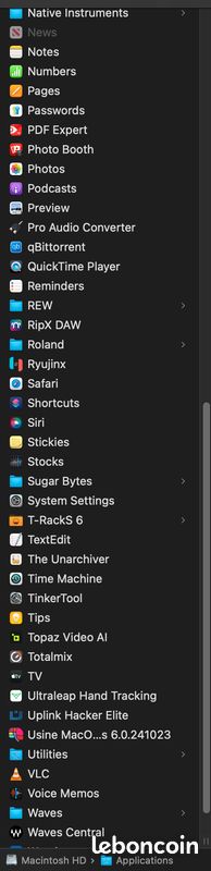 Macbook Pro 16 512GB avec Logic Pro Ableton Live et 600plus-ins + Final Cut Pro + Émulateurs Switch + Windows Crossover... (image 12)