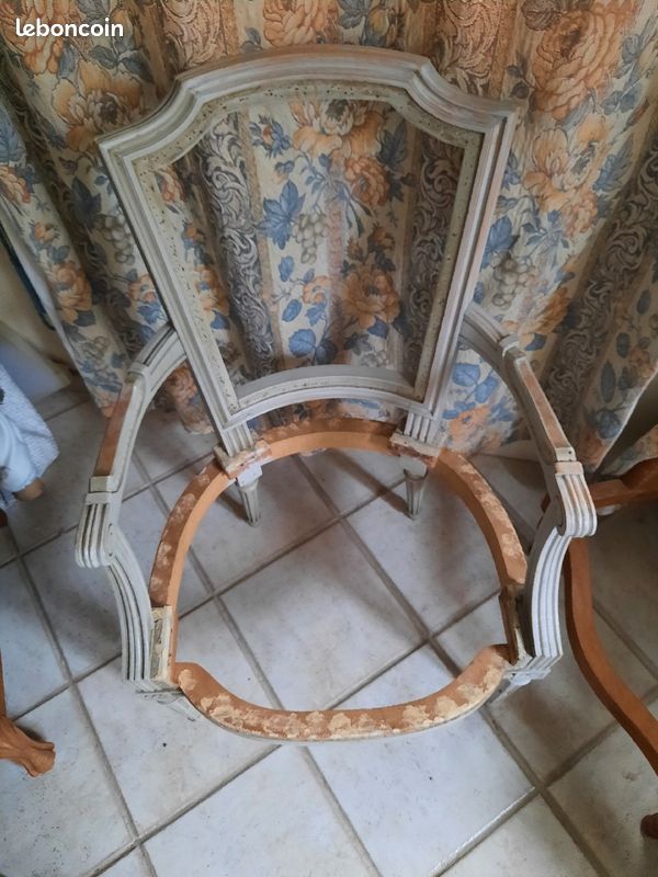 Carcasse fauteuil Louis XVI (image 2)