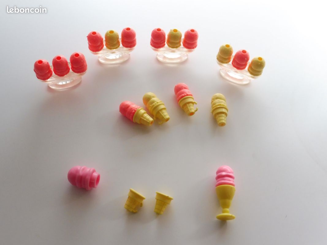 Barbie coupes de glace et cornets de glace + diverses pièces (image 1)