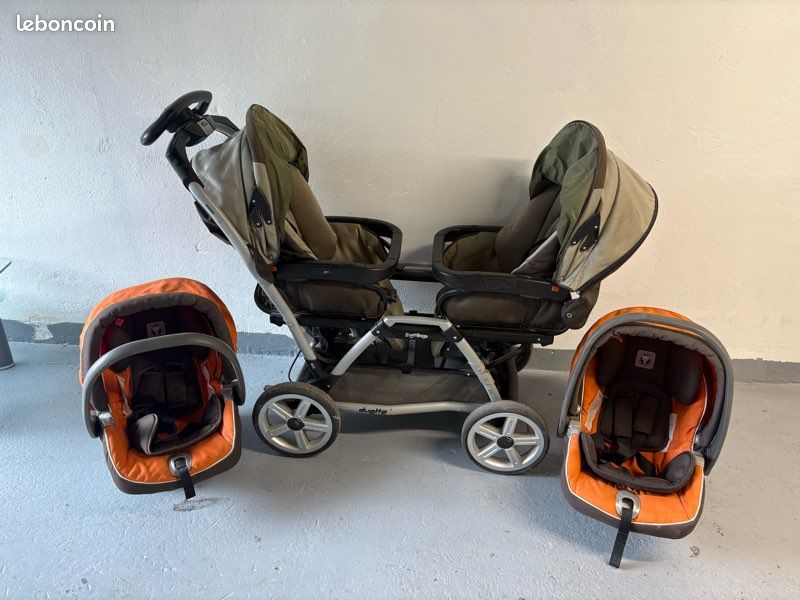Peg Perego Poussette Jumeaux Occasion Poussette Double PEG PEREGO