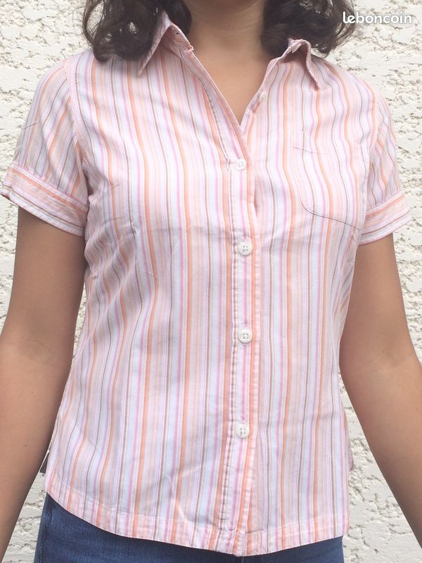 Chemise Columbia rayée taille S (image 4)
