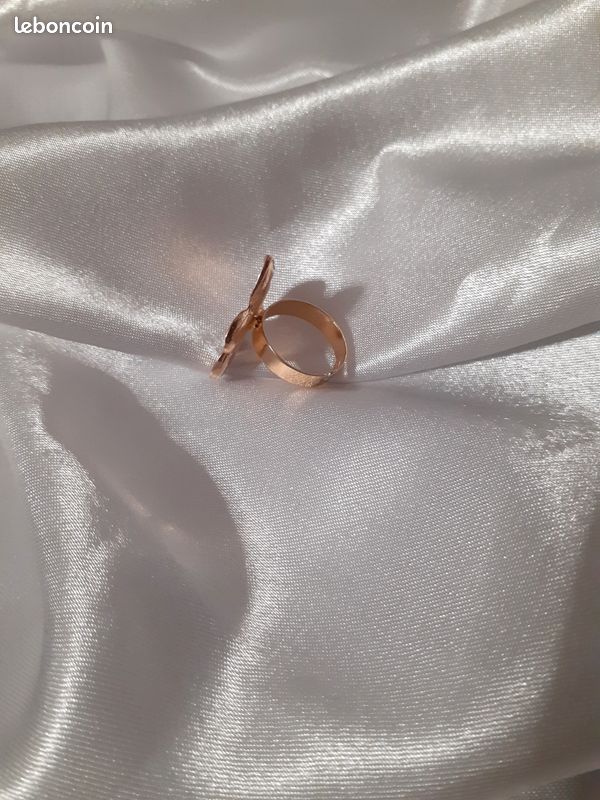 Bague doré Jacinthe - Ajustable - Taille 16,5 (image 6)