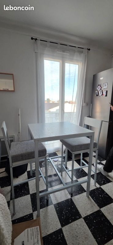 Table haute, 2 chaises (image 1)