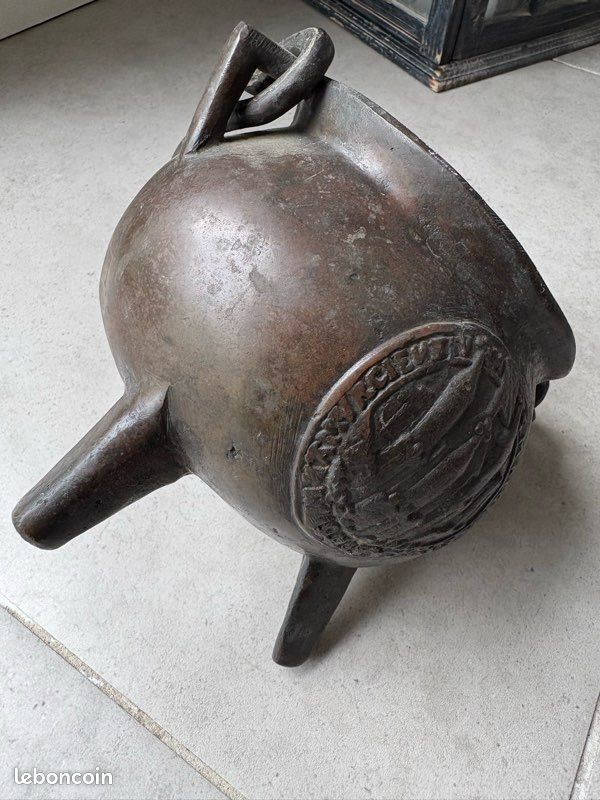 Cocotte Tripode En Fonte Vintage - Chaudron 14 Cm, Pour Cuisson Au Gaz