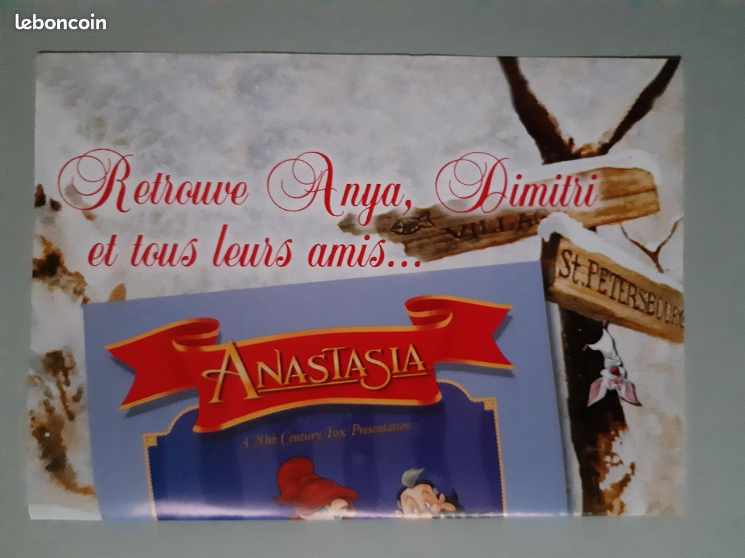 Affiche Presse publicitaire Panini Anastasia 1998 dessin animé P058 (image 3)