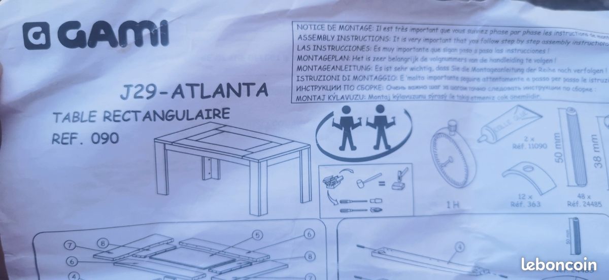 Table rectangulaire Atlanta (image 4)