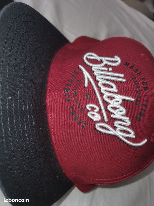 Casquette Billabong rouge et noir (image 2)