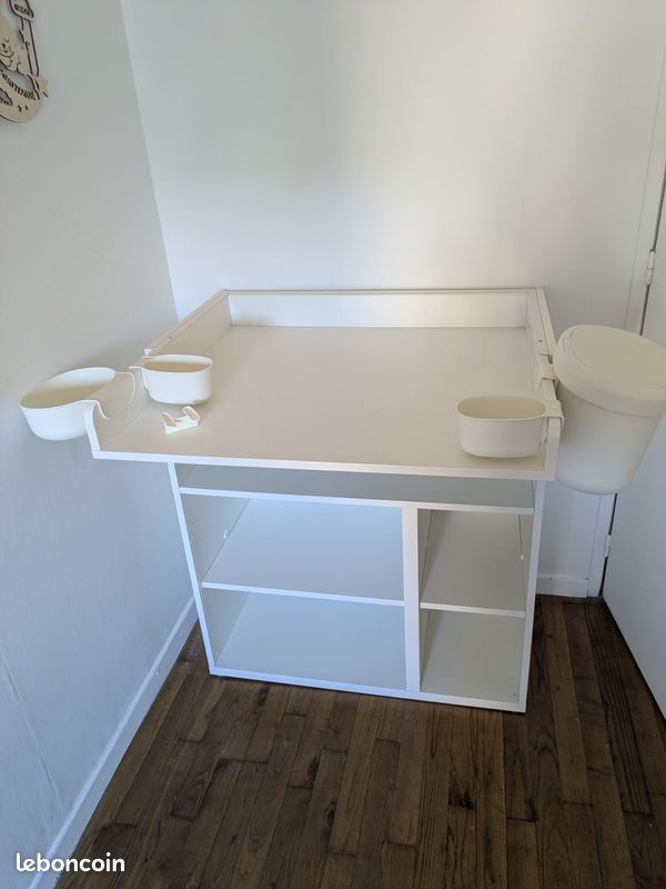 SMÅSTAD Table à langer IKEA Blanc Excellent Etat (image 1)