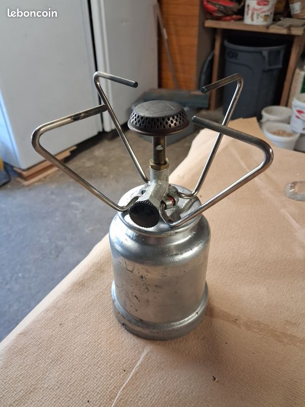 Ancien Réchaud De Camping Jolly OK Gas Ring - Fabriqué En Italie, Fonctionne Au Butane - Vintage