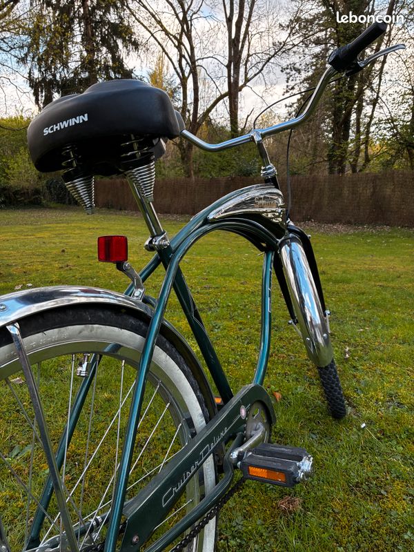 Selle Vélo Cruiser Vintage Schwinn Noire – Siège Confort à Ressorts – Années 70 – Homme