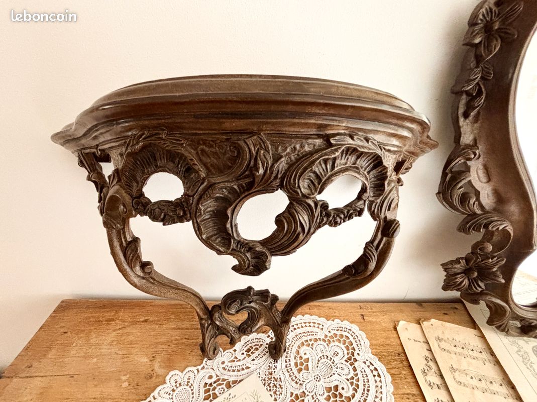 Grand miroir et sa console (image 5)
