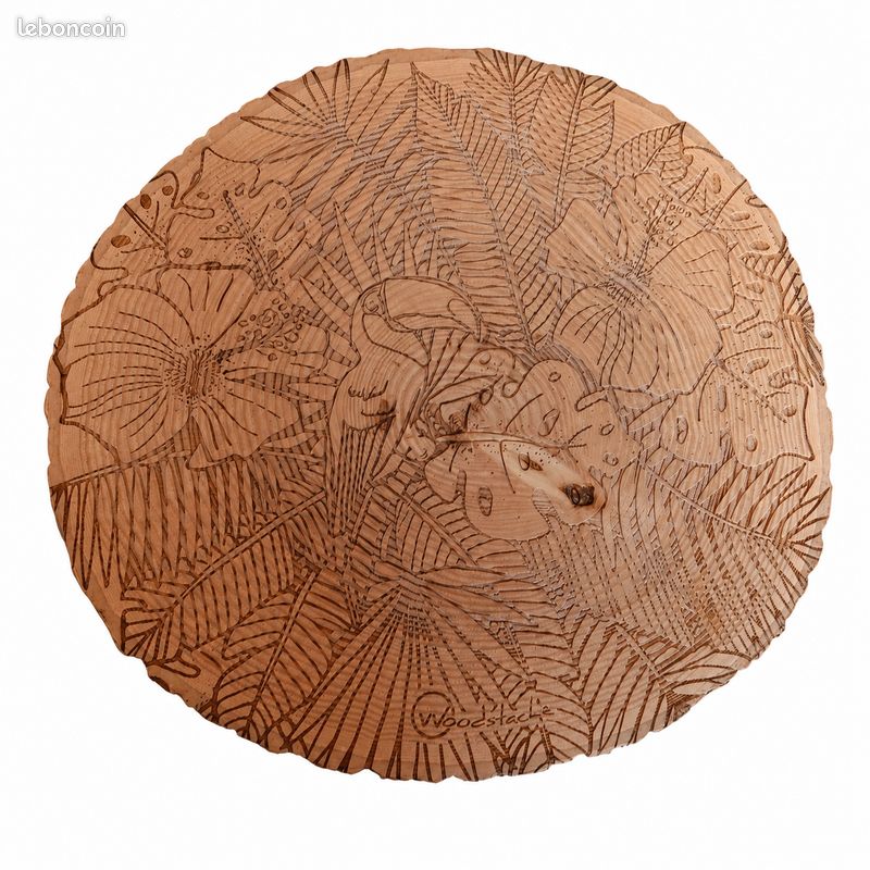 Lot de 3 tabourets de bar hauts WOODSTACHE – Bois massif & Métal (image 4)