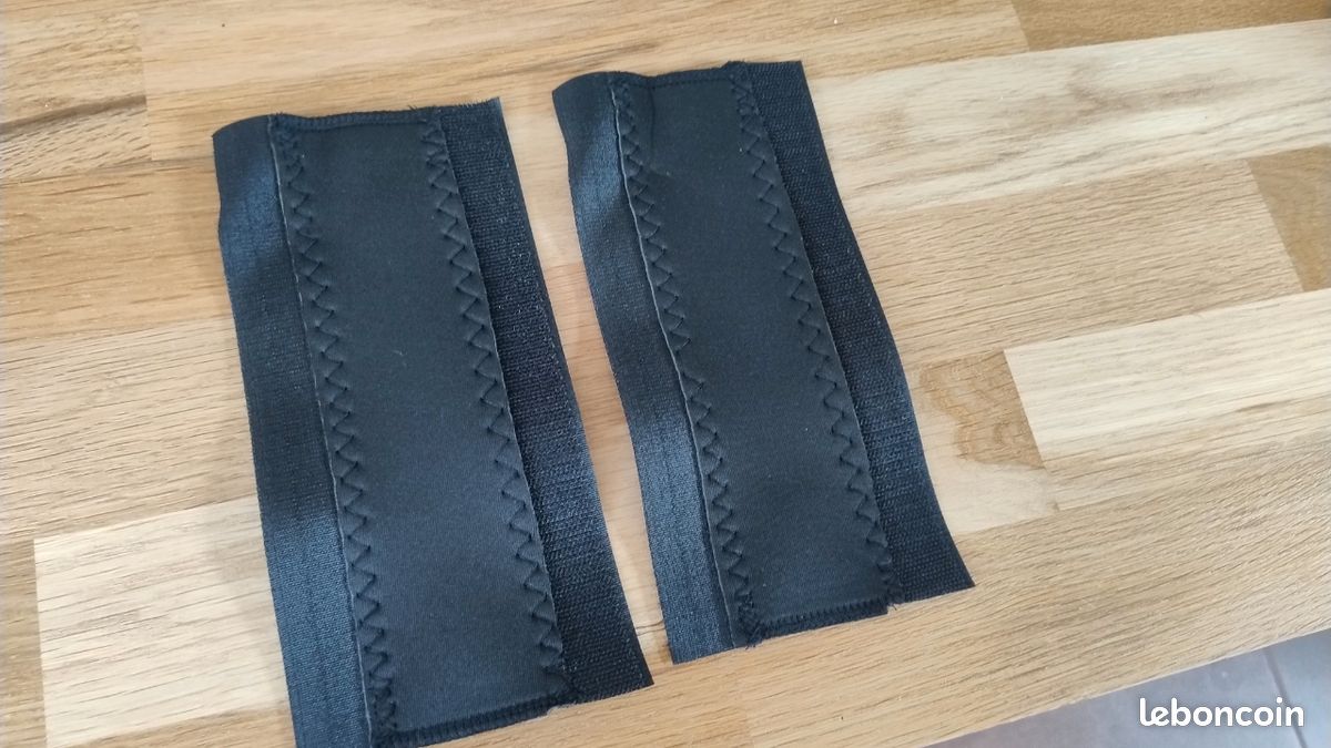 Paire de protège chaîne en neoprene pour tubes cadre de velo (image 1)