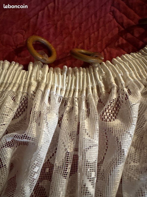 Voilage blanc motif (image 5)