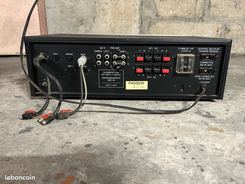 Pathé Marconi PA 5015V ampli vintage stéréo 2x50W révisé garanti Hi-Fi