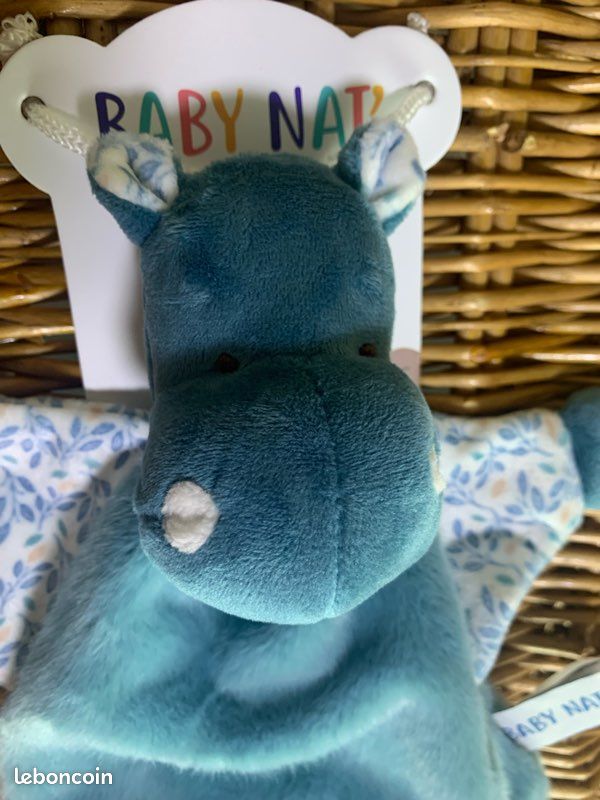Doudou hippopotame Baby nat’ (image 3)