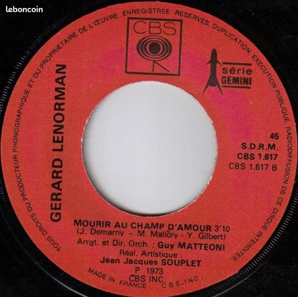 â„đŒ45tđ«đ· ⊠GĂ©rard Lenorman (Si tu ne me laisses pas tomber) â· 1973 (image 5)