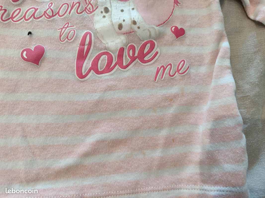 Tee shirt fille 6 mois (image 2)