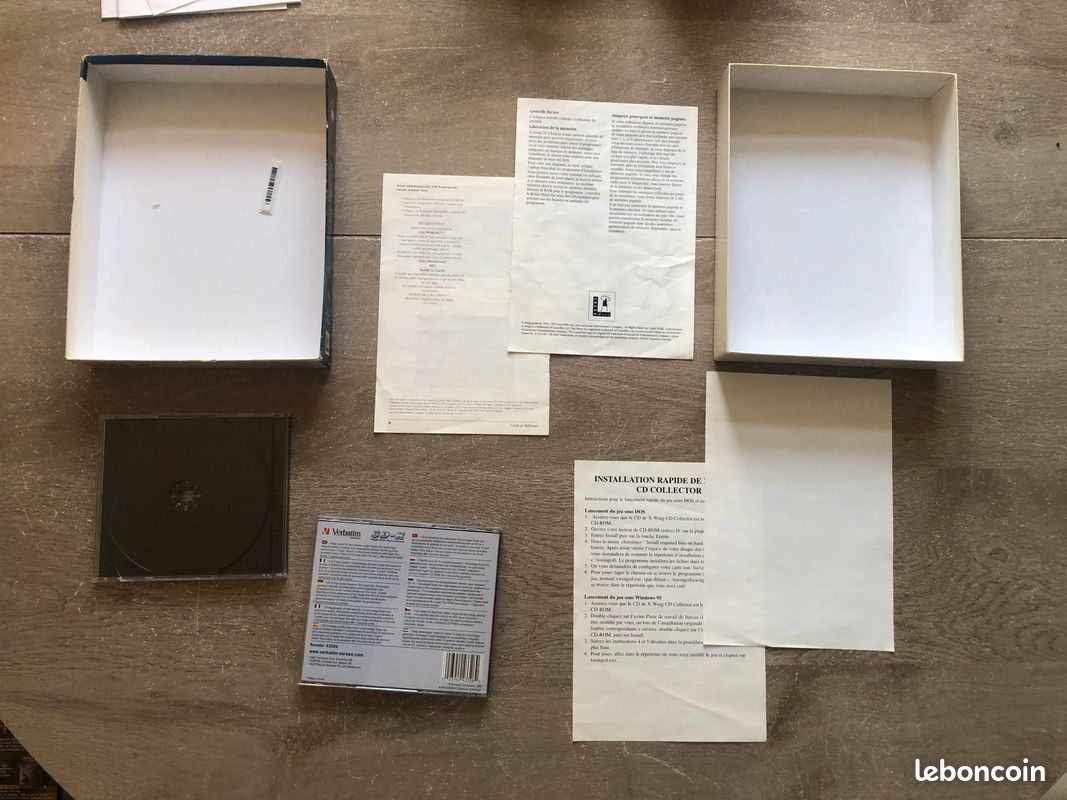 Star Wars TIE Fighter PC Big Box, Version Disquettes 1994, Jeu Français Rare